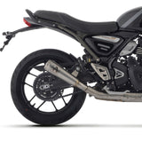 Arrow Exhaust Pro-Race Slip-on Exhaust, Nichrome for Triumph Scrambler 400/Speed 400 24- 25 71974PRI