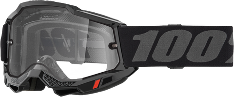 Accuri 2 Enduro Moto Goggle Black Clear Lens