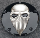 3D skull bandit with American Harley bandanna Derby  Cover