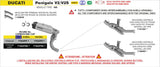 Arrow  Ducati Panigale V2/V2s E5+ 2025 Rh/Lh Round Sil Titanium Silencers + Stainless Steel Link Pipe 77504pr