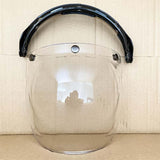 Retro Bubble Shield Visor – Three-Buckle Design