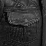 Bonnie Perforated Women's Motorcycle Leather Vest