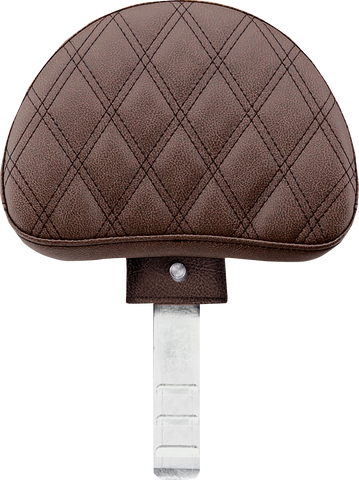 SADDLEMEN Driver's Backrest - Lattice Stitched - Brown 11567BLS