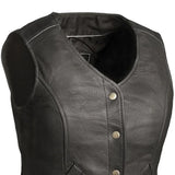 Derringer Women's Motorcycle Leather Vest