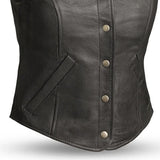 Derringer Women's Motorcycle Leather Vest