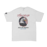 Fight for Freedom Graphic Tee-white