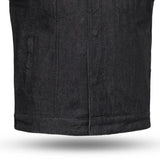 Haywood Men's Motorcycle Denim Vest - Black