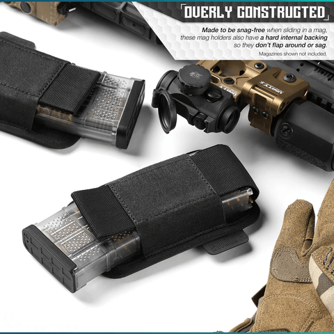AR-15/AK-47 Mag Holster - Hook Backing (Multiple Slots)