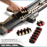 12 Gauge Shotgun Shell Cards - Hook Backing (Multiple Rounds)