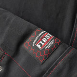 Hunt Club Motorcycle Leather Canvas Vest Black/Red