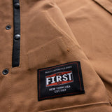 Hunt Club Motorcycle Leather Canvas Vest