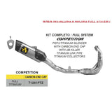 IN STOCK OPEN BOX  FIRE SALE 71241PTZ Arrow Yzf R9 2025  Competition Evo Titanium Full system exhaust WITH db killer