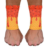 Orange Ice Cream Wrist Support Sleeves