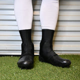 Faith Cross Black Cleat Covers (Spats)