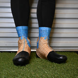 Blue Ice Cream Cleat Covers (Spats)