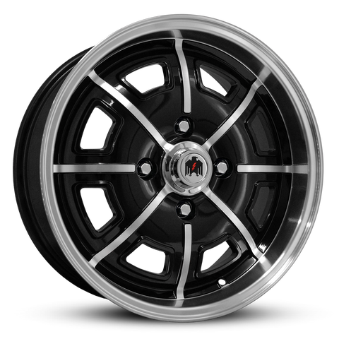 Pedrini | Gloss Black Machined Face & Lip