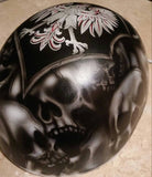 Custom Polish Eagle with skulls theme helmet