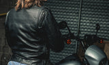 Popstar Women's  Motorcycle Leather Jacket Oxblood