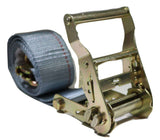2" x 16 Ft Ratchet Strap w/ Spg E & Wire Hk for E & F-Tracks 16 PACK | R16EW