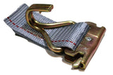 2" x 16 Ft Ratchet Strap w/ Spg E & Wire Hk for E & F-Tracks 16 PACK | R16EW