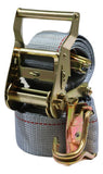 2" x 16 Ft Ratchet Strap w/ Spg E & Wire Hk for E & F-Tracks 16 PACK | R16EW