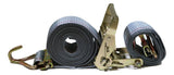 2" x 16 Ft Ratchet Strap w/ Spg E & Wire Hk for E & F-Tracks 16 PACK | R16EW
