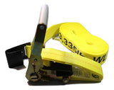 2" X 27 Ft. Ratchet Strap w/ Flat Hooks | 50 PACK