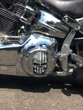 Chrome 3D skull derby Cover