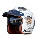 The Street King - Vintage Open Face Helmet - DOT & ECE Approved