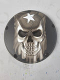 3D Skull with Puerto Rico flag Derby Cover