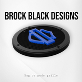 A set of bag shield theme speakers grill covers