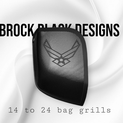 14-24 Harley Davidson bag lid Speaker Grill Cover Air Force