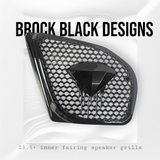 98 to 2024 Road Glide 3D blood diamond speakers grill covers set