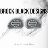 98 to 2024 Road Glide 3D shield speakers grill covers set