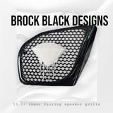 98 to 2024 Road Glide 3D blood diamond speakers grill covers set