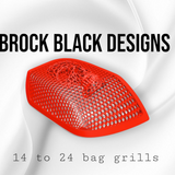 14-24 Harley Davidson bag lid Speaker Grill Cover webbed skull