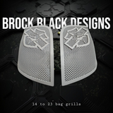 14-24 Harley Davidson bag lid Speaker Grill Cover shark theme