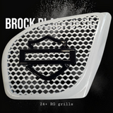 98 to 2024 Road Glide 3D shield speakers grill covers set