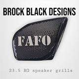 98 to 2024 Road Glide 3D FAFO speakers grill covers set