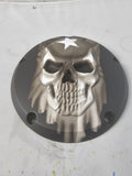 3D Skull with Puerto Rico flag Derby Cover