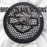 A set of Harley Shark 14-23 Harley Davidson Touring Pack Speaker Grill Cover Guard