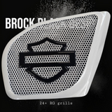 98 to 2024 Road Glide 3D shield speakers grill covers set