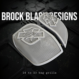 14-24 Harley Davidson bag lid Speaker Grill Cover shark theme