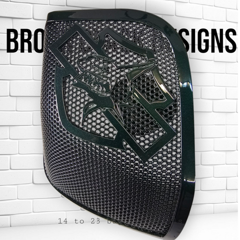 14-24 Harley Davidson bag lid Speaker Grill Cover shark theme