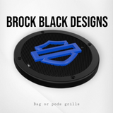 A set of bag shield theme speakers grill covers