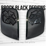 14-24 Harley Davidson bag lid Speaker Grill Cover shark theme