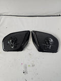 98 to 2024 Road Glide 3D skull and dagger speakers grill covers set
