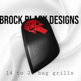 14-24 Harley Davidson bag lid Speaker Grill Cover webbed punisher
