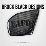 98 to 2024 Road Glide 3D FAFO speakers grill covers set