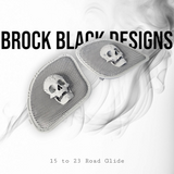 98 to 2024 Road Glide 3D vampire speakers grill covers set